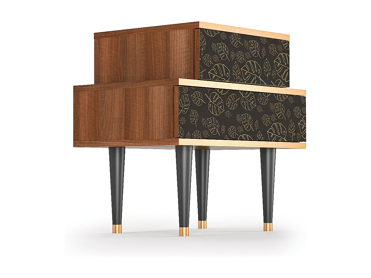 Nachttisch - 58х58х41 cm - NS1 - Fall Of The Leaves, Walnuss