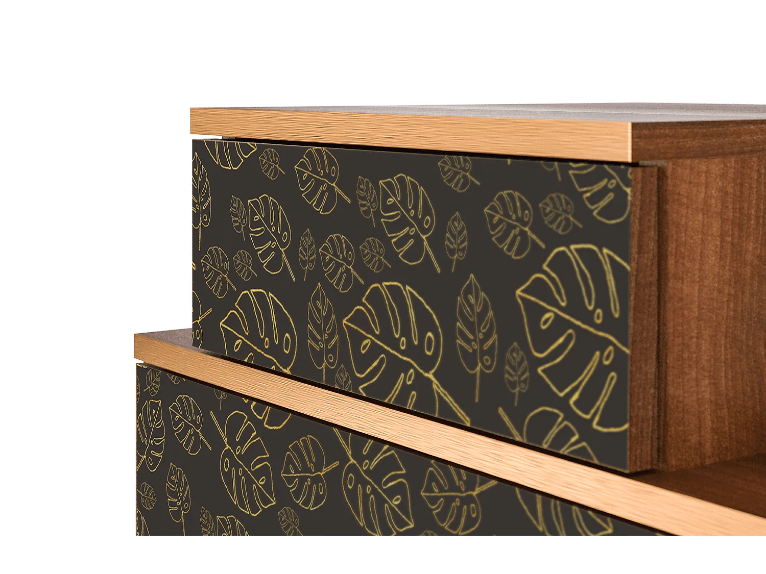 Nachttisch - 58х58х41 cm - NS1 - Fall Of The Leaves, Walnuss