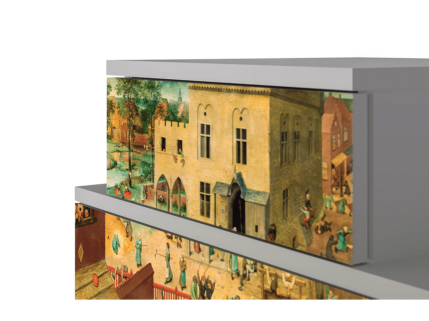 Stolik nocny - 58х58х41 cm - NS1 - Children Games, Szary