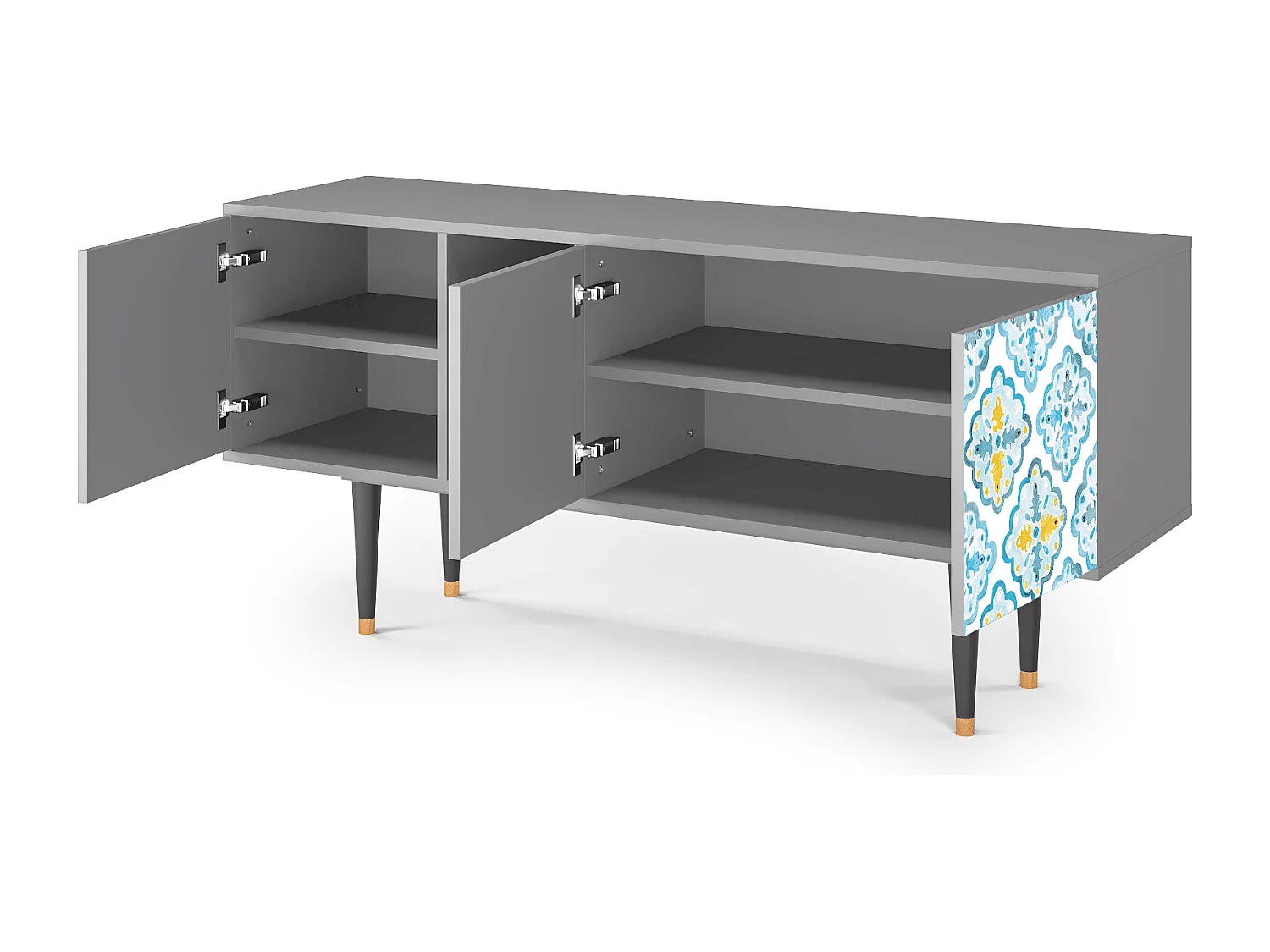 TV-meubel - 150х69х41 cm - T5 - Portugese tiles, Grijs