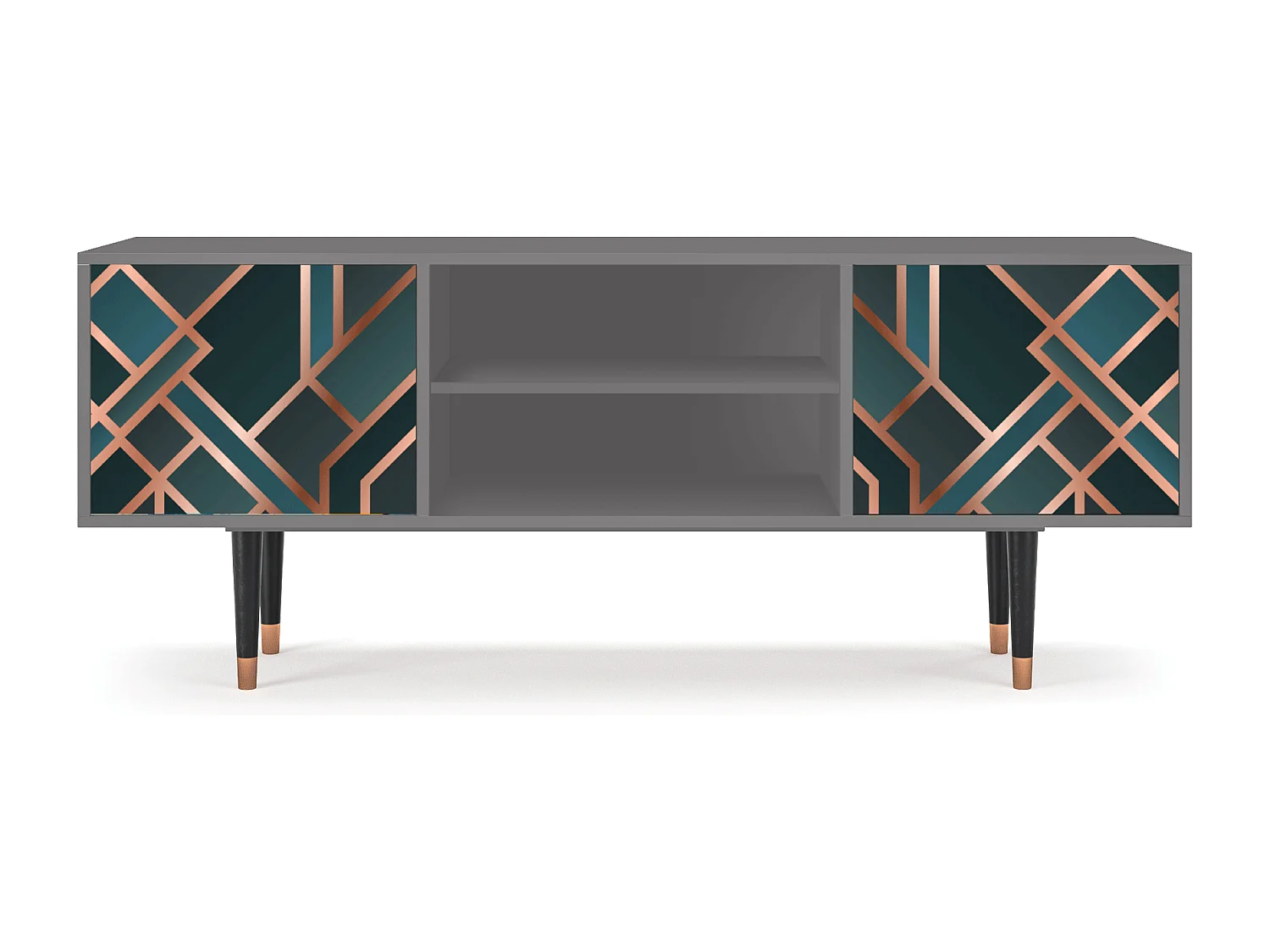 TV-meubel - 170х69х48 cm - T2 - Bronze Crossroad, Grijs