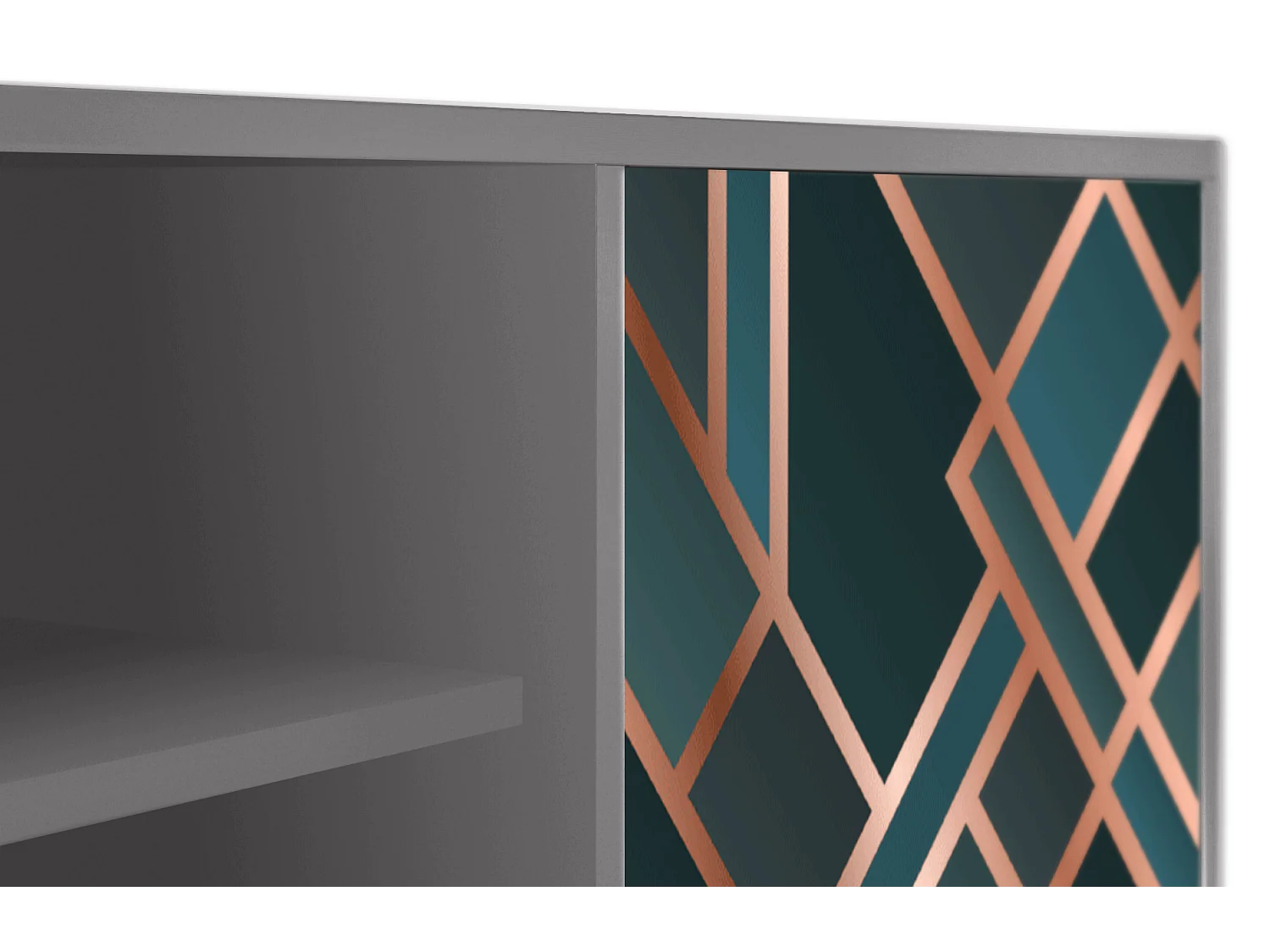 TV-meubel - 170х69х48 cm - T2 - Bronze Crossroad, Grijs