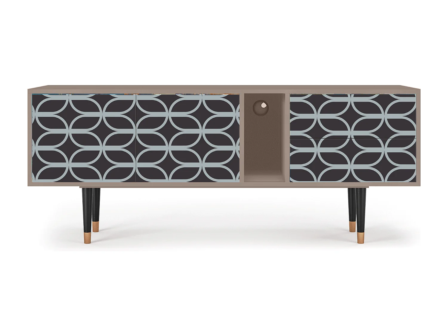 TV-Möbel - 170х69х48 cm - T1 - Braided Blue, Latte