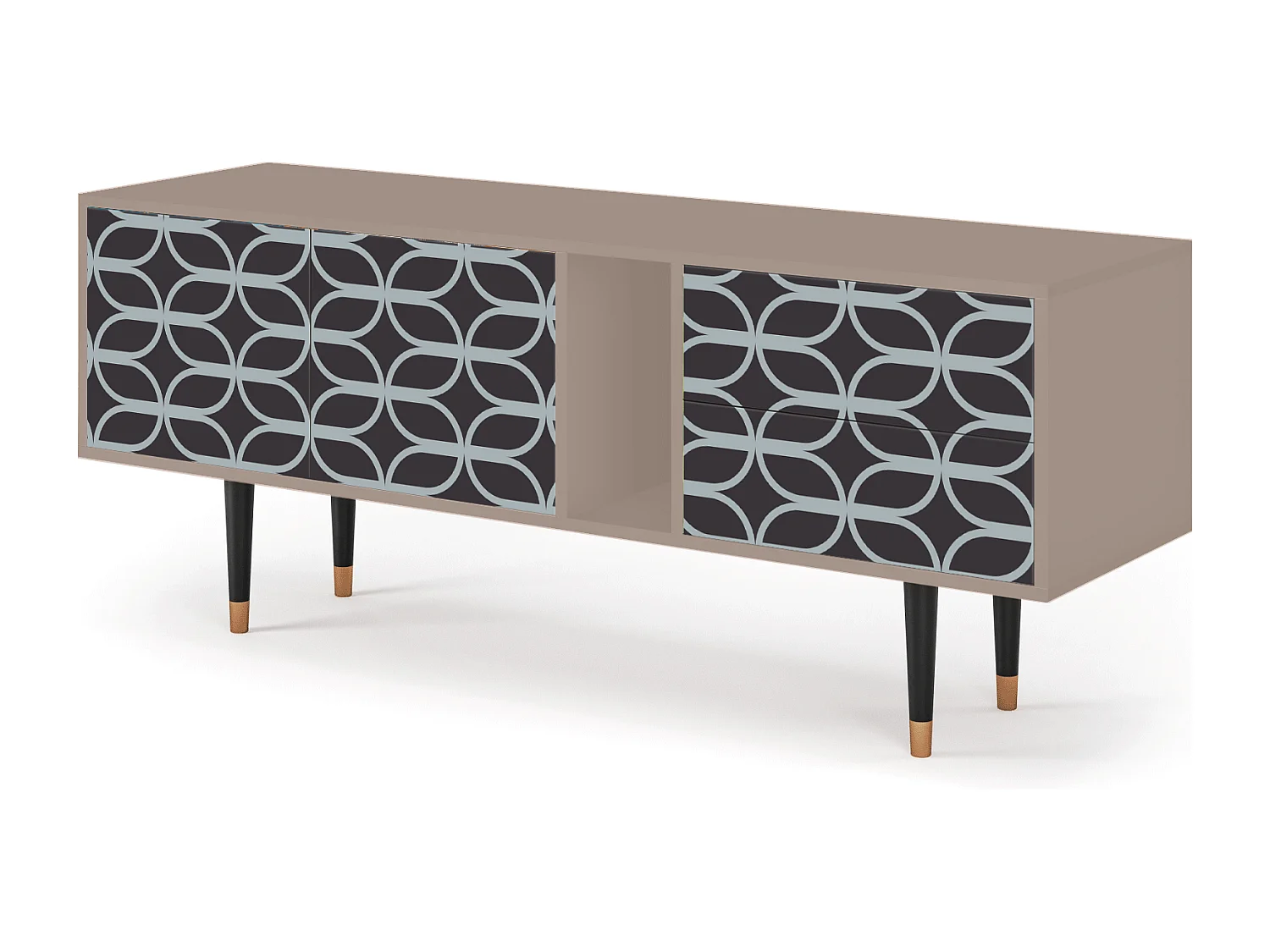 TV-Möbel - 170х69х48 cm - T1 - Braided Blue, Latte