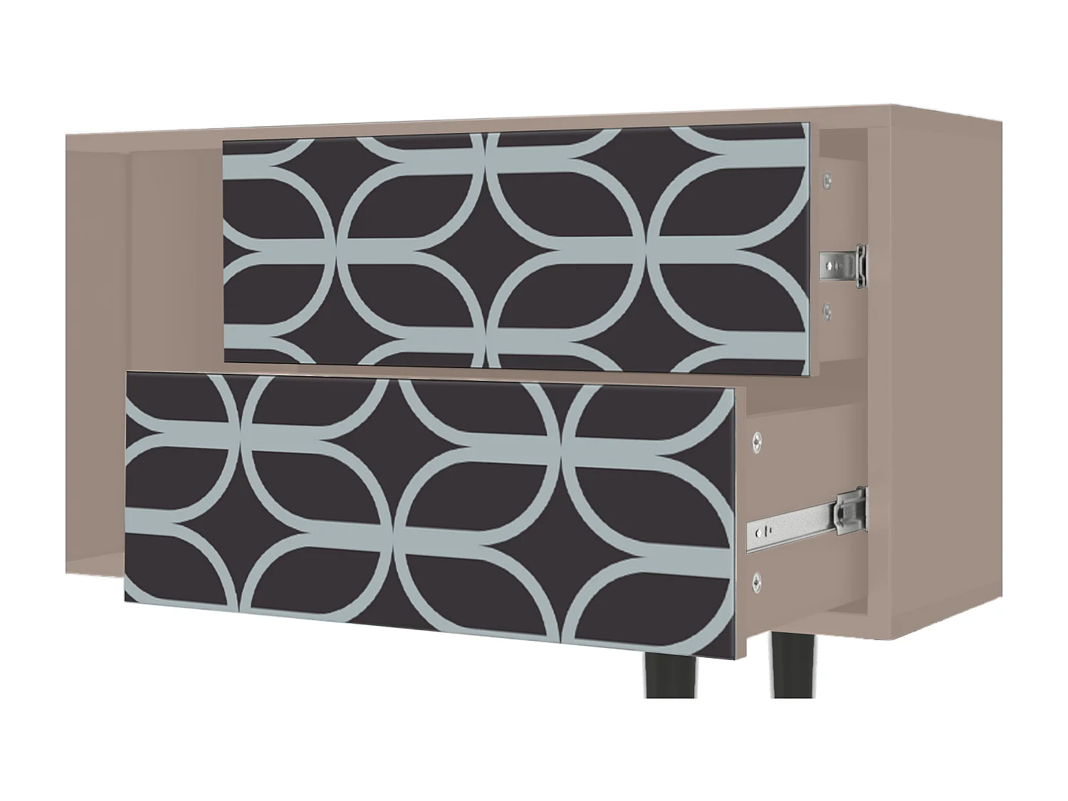 TV-Möbel - 170х69х48 cm - T1 - Braided Blue, Latte