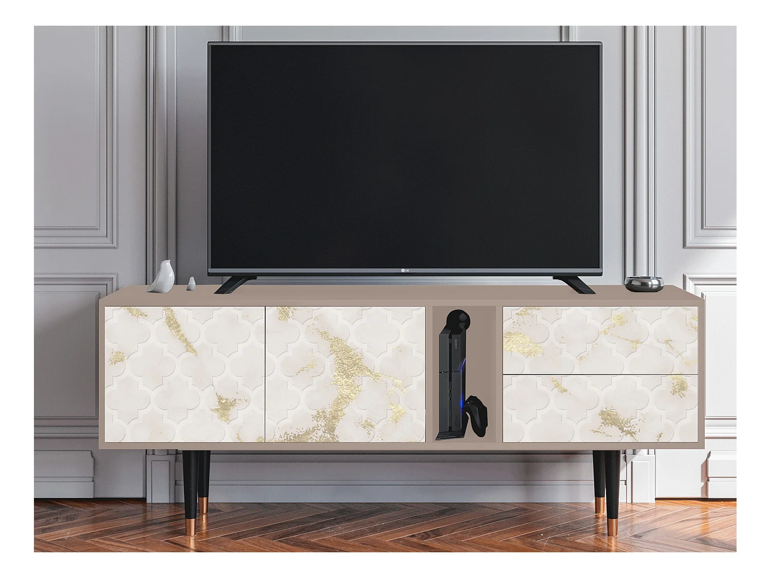 Meuble TV - 170х69х48 cm - T1 - Sahara desert, Latte