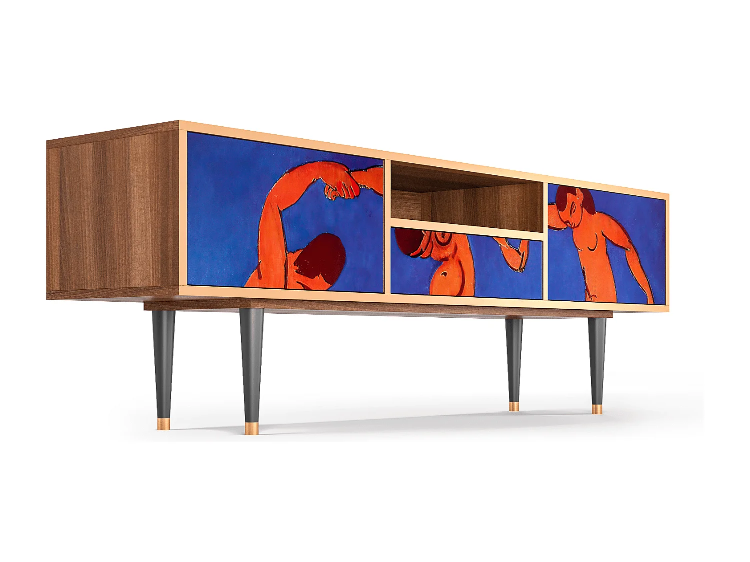Meuble TV - 170х59х41 cm - T6 - The Dance by Matisse , Noyer