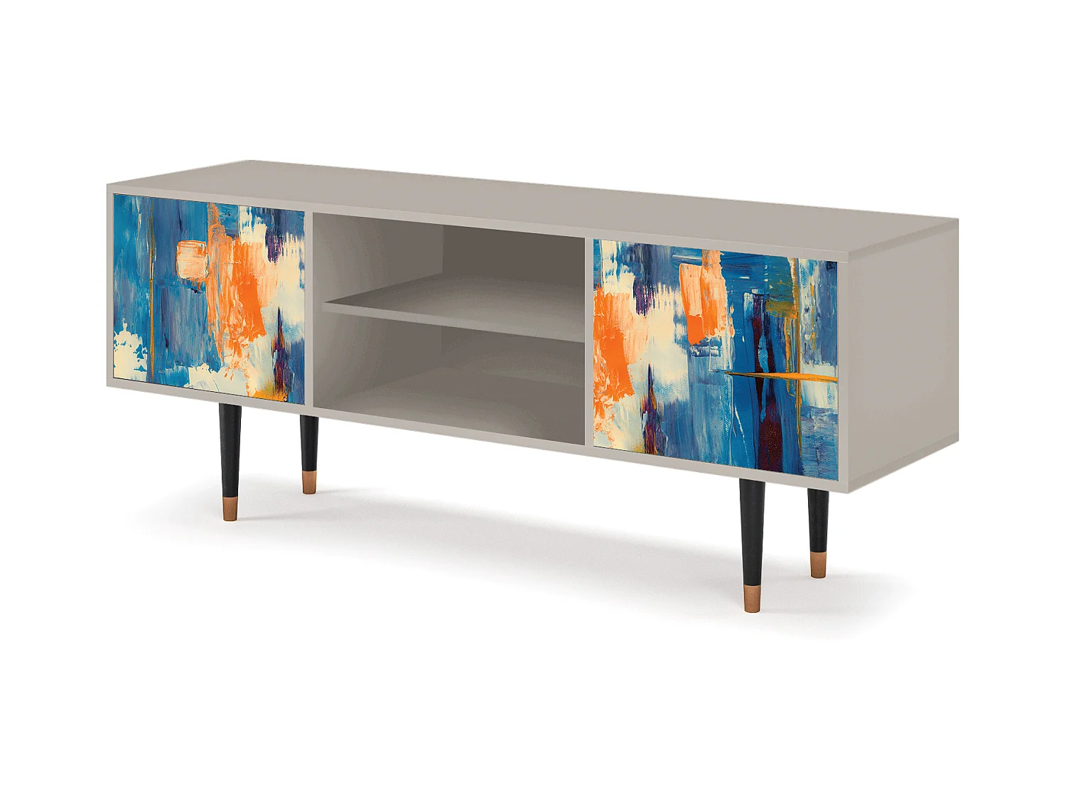 TV-Möbel - 170х69х48 cm - T2 - Abstract Expressionism, Sand