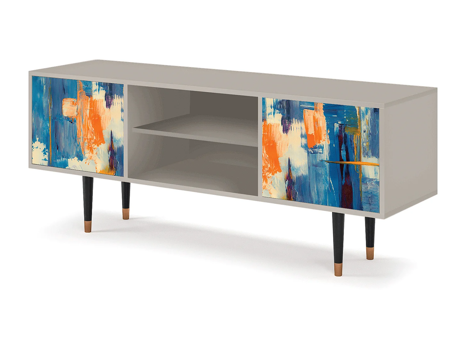 Meuble TV - 170х69х48 cm - T2 - Abstract Expressionism, Sable