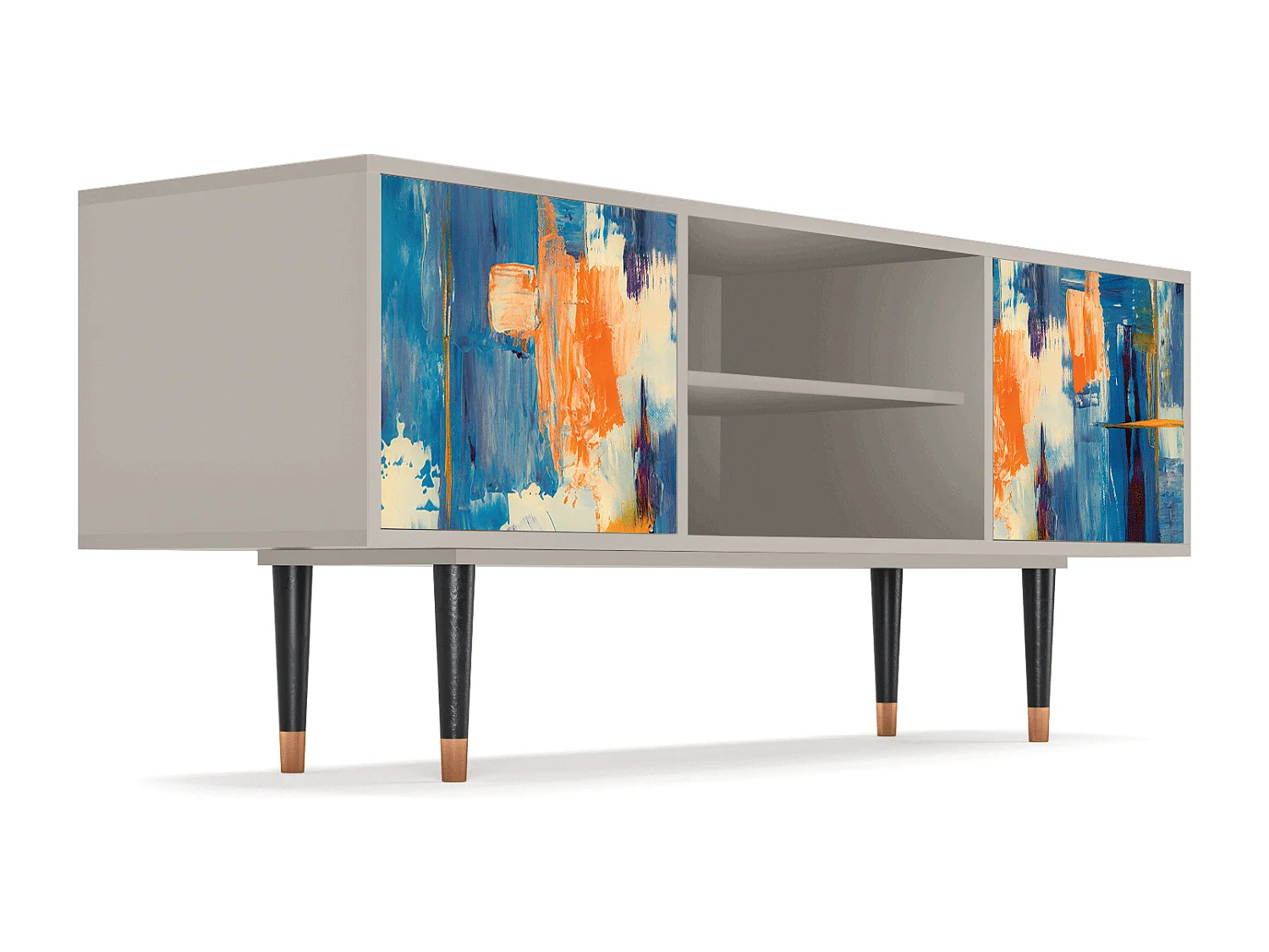 Meuble TV - 170х69х48 cm - T2 - Abstract Expressionism, Sable