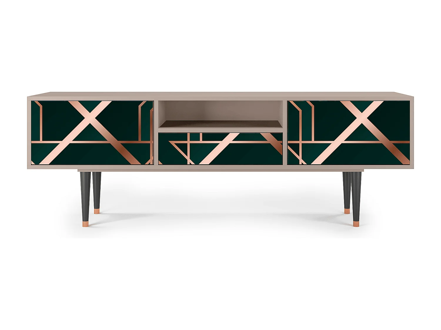 Mobile TV - 170х59х41 cm - T6 - Emerald Gatsby, Latte