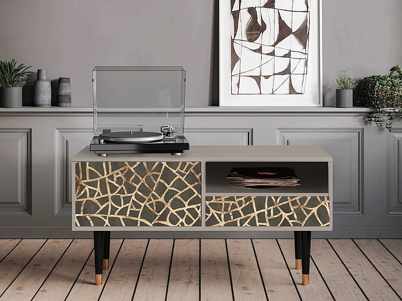 TV-Möbel - 115х59х48 cm - T3 - Enlarged Leaf, Sand