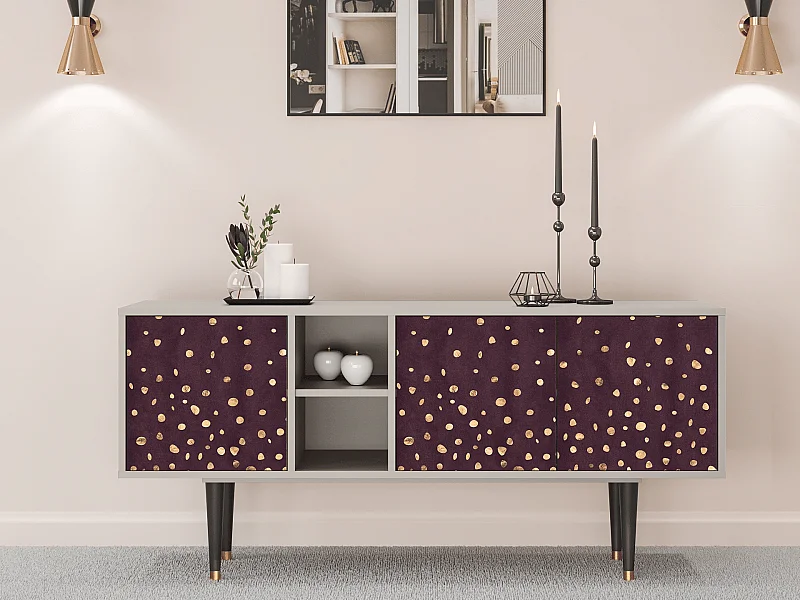 Szafka RTV - 150х69х41 cm - T5 - Glowworms, Piaskowy