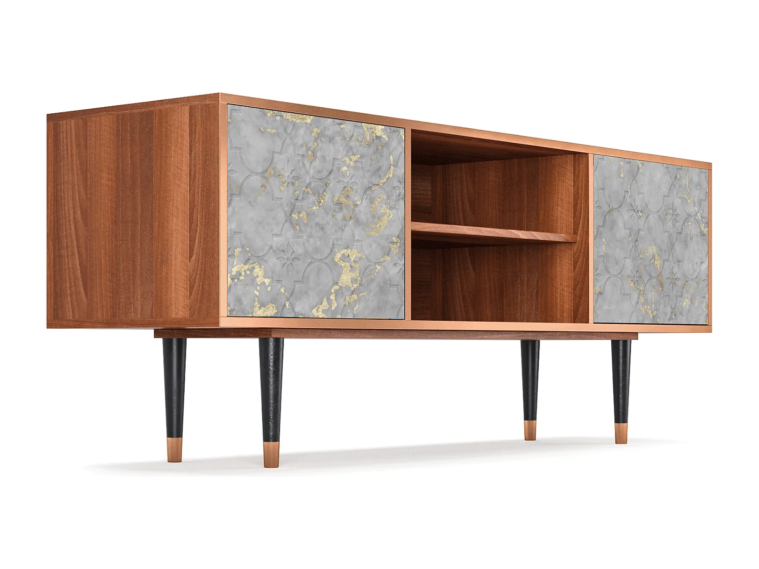 Meuble TV - 170х69х48 cm - T2 - Mariana Trench, Noyer