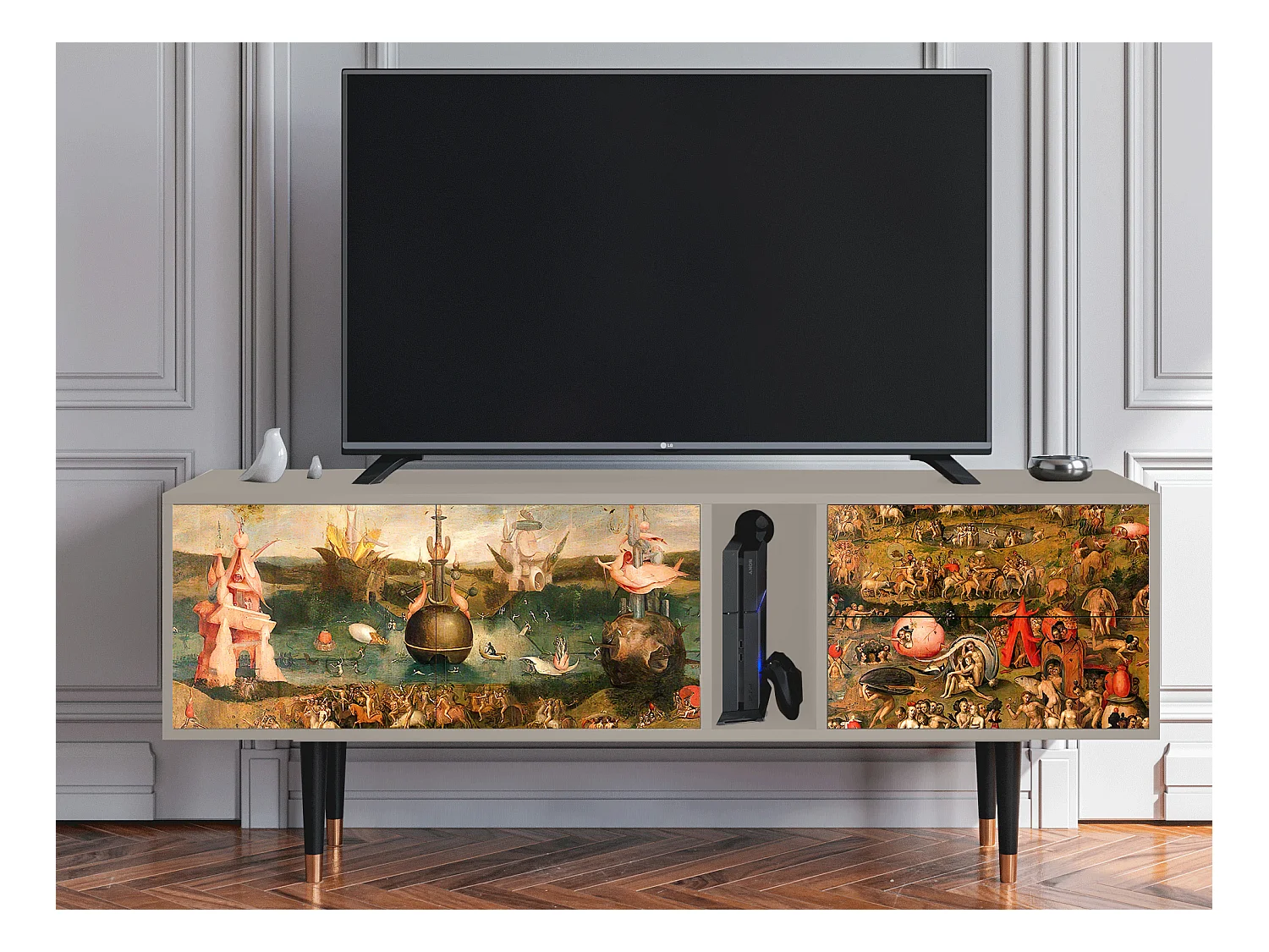 Meuble TV - 170х69х48 cm - T1 - Garden of Delights , Sable