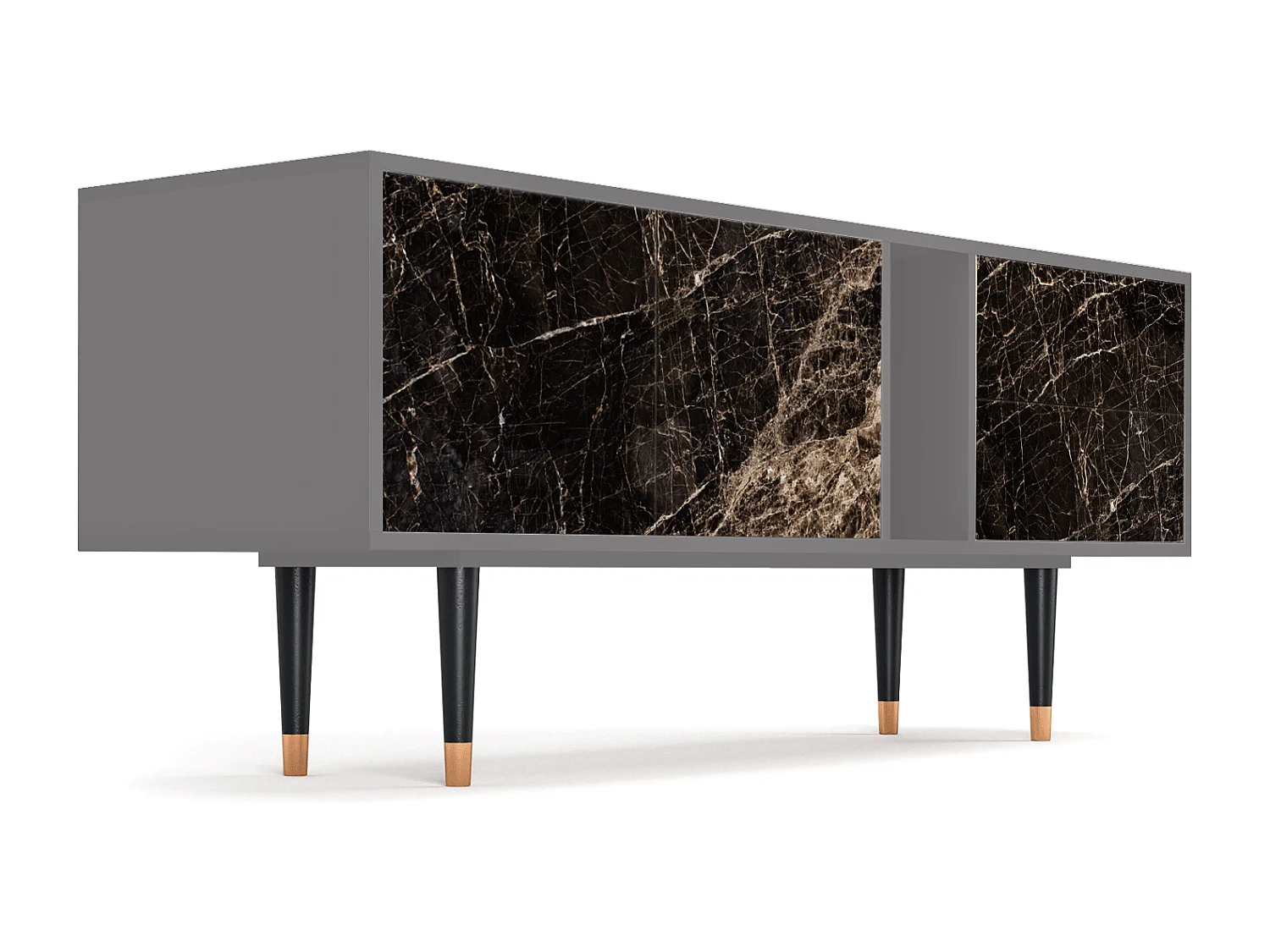 Meuble TV - 170х69х48 cm - T1 - Night Abyss, Gris