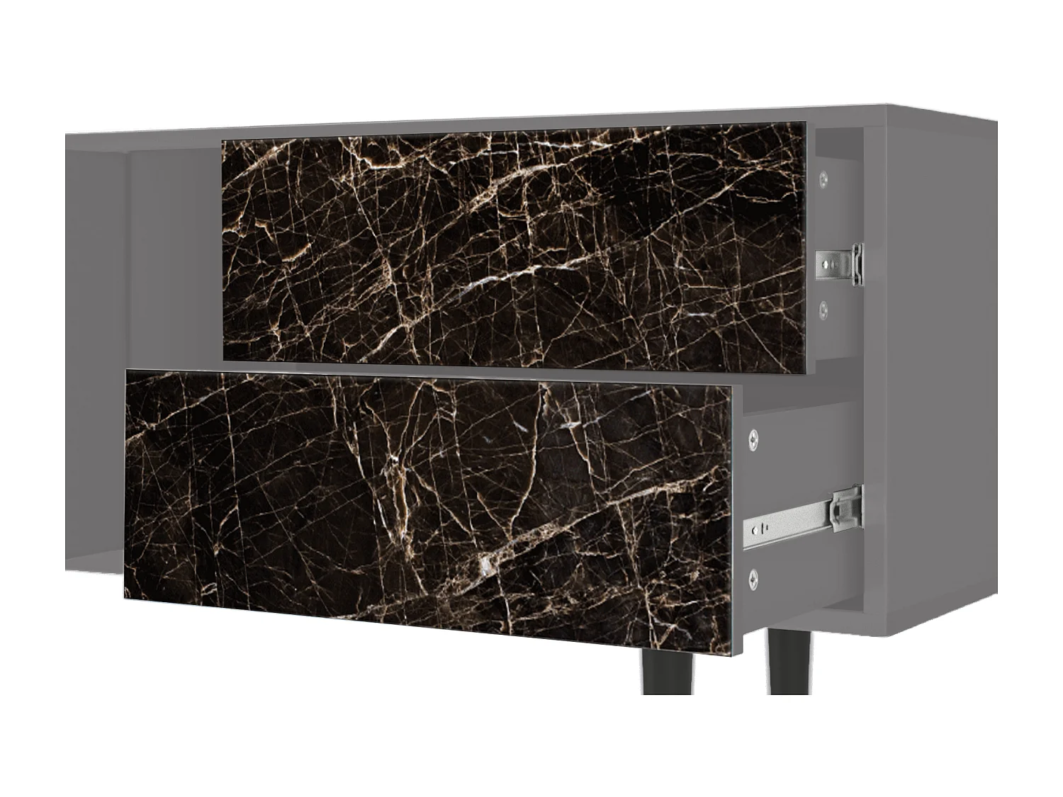 Meuble TV - 170х69х48 cm - T1 - Night Abyss, Gris