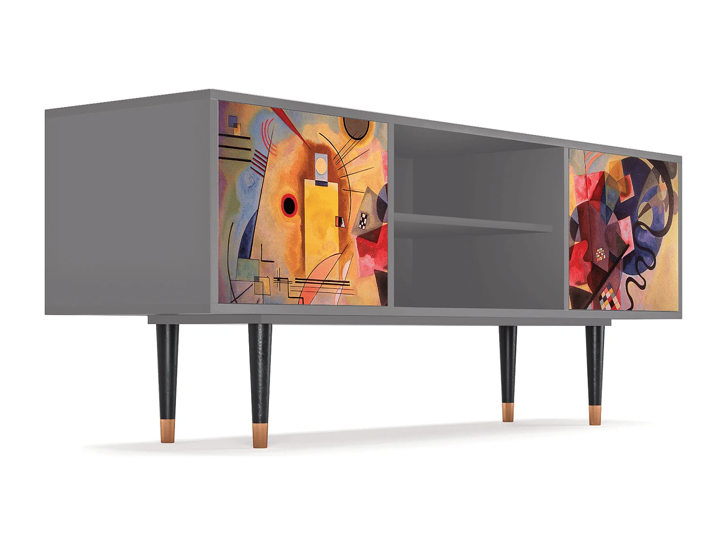 Mueble de TV - 170х69х48 cm - T2 - Modern Art, Cinza