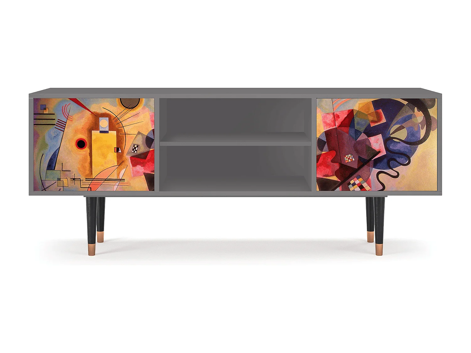 Mueble de TV - 170х69х48 cm - T2 - Modern Art, Gris