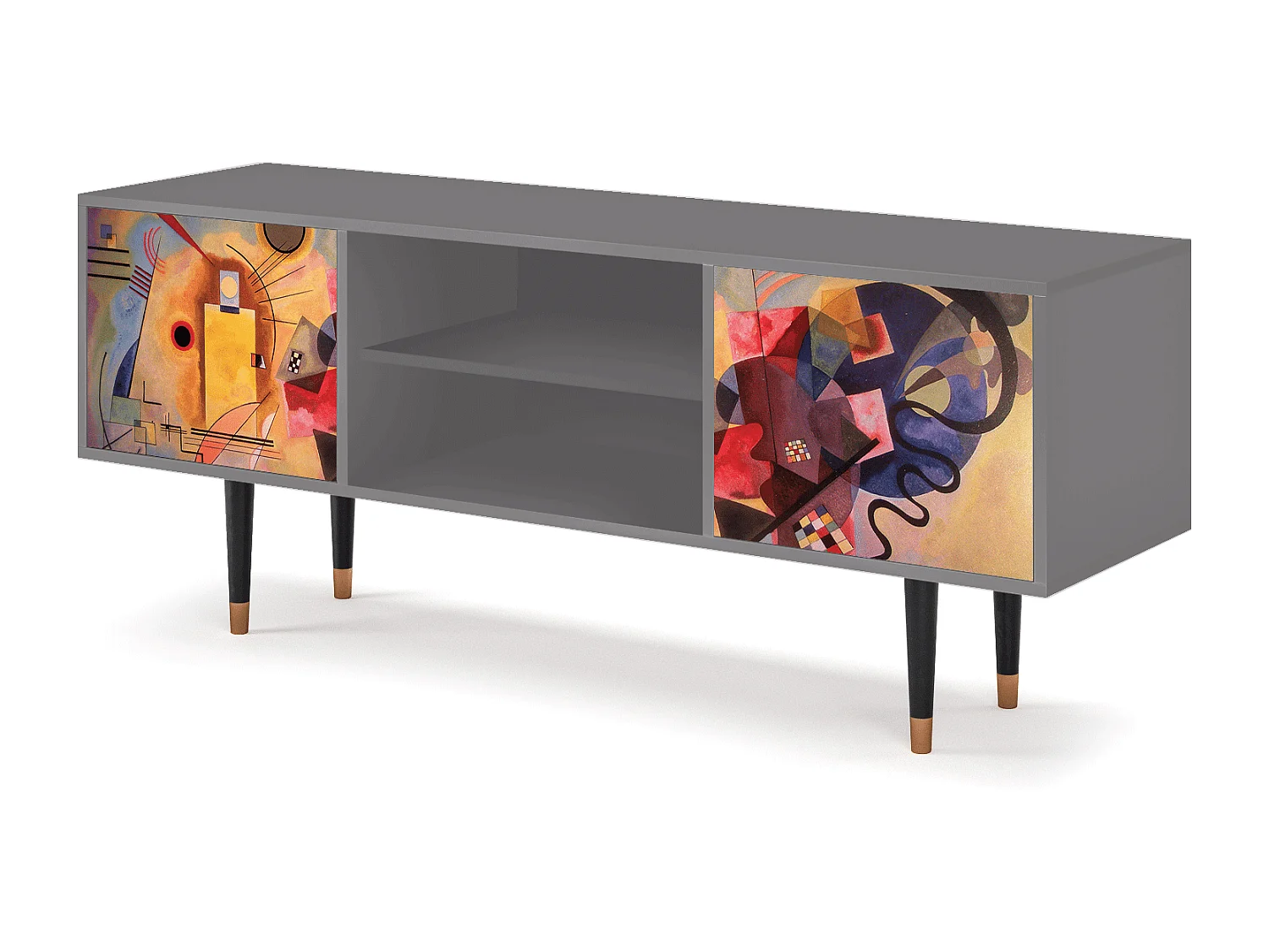 Mueble de TV - 170х69х48 cm - T2 - Modern Art, Gris