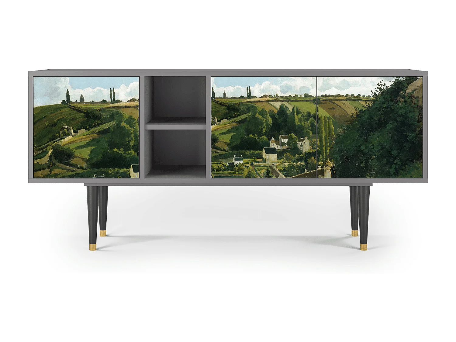 Meuble TV - 150х69х41 cm - T5 - Jalais Hill by Pissarro, Gris