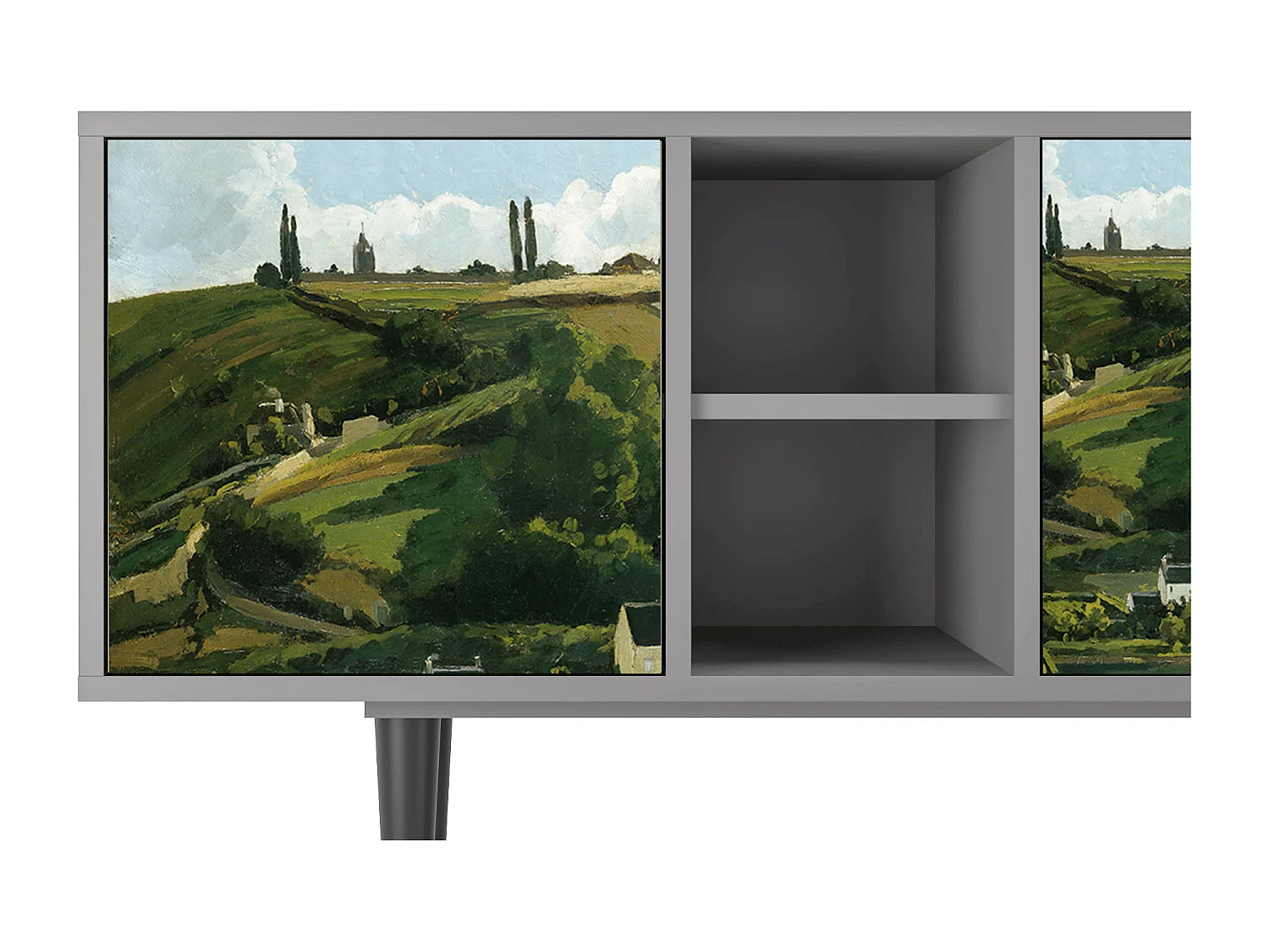 Meuble TV - 150х69х41 cm - T5 - Jalais Hill by Pissarro, Gris