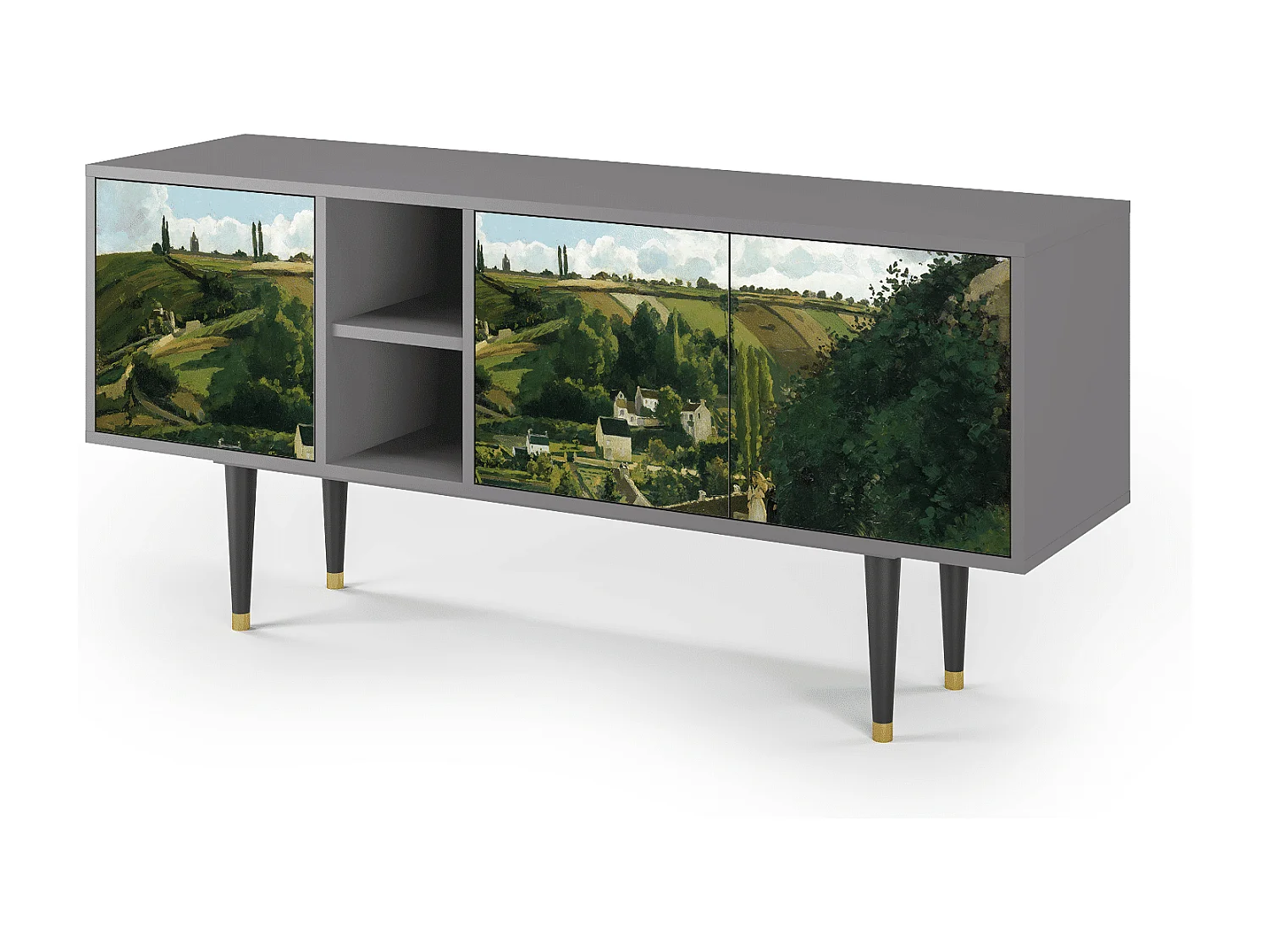 Meuble TV - 150х69х41 cm - T5 - Jalais Hill by Pissarro, Gris