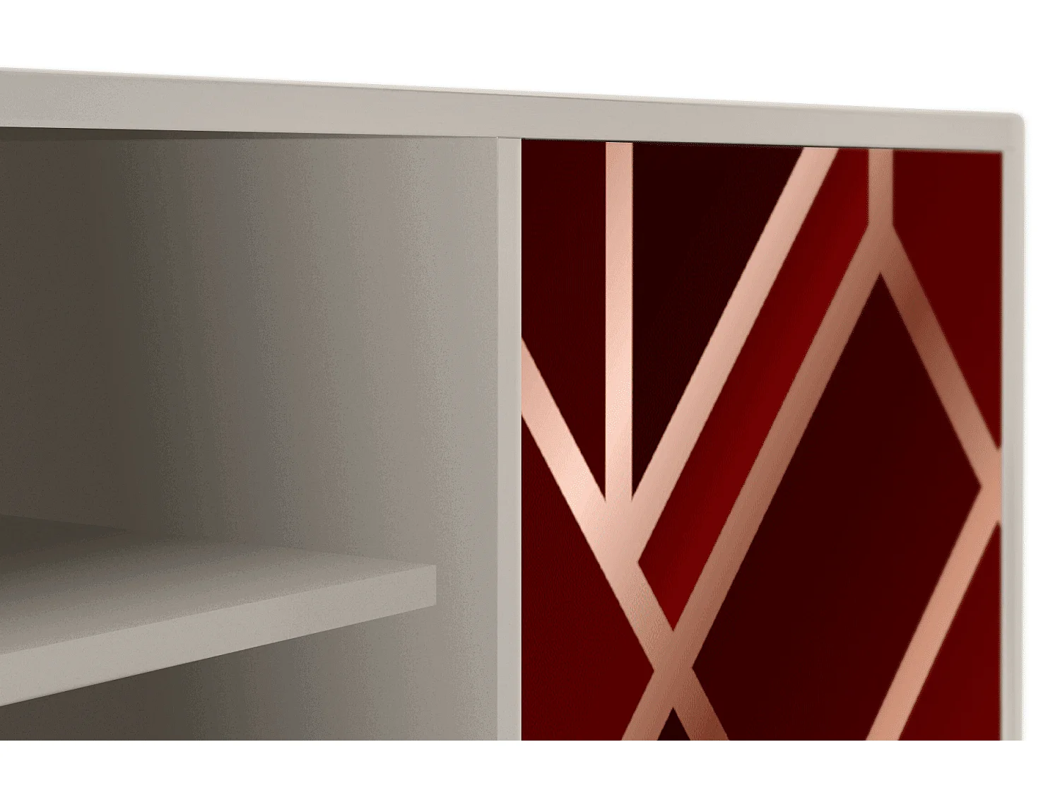 TV-Möbel - 170х69х48 cm - T2 - Velvet 1920's, Sand