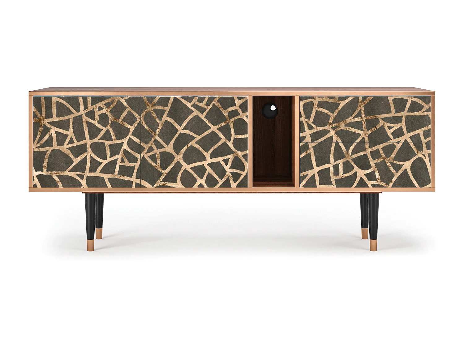 Mueble de TV - 170х69х48 cm - T1 - Enlarged Leaf, Nogal