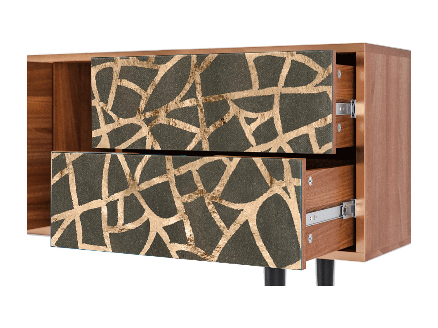 Mueble de TV - 170х69х48 cm - T1 - Enlarged Leaf, Nogal