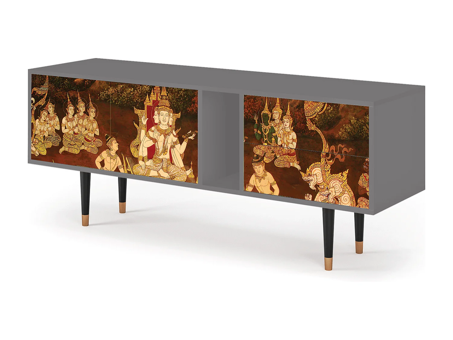 TV-meubel - 170х69х48 cm - T1 - Malyavan, Grijs