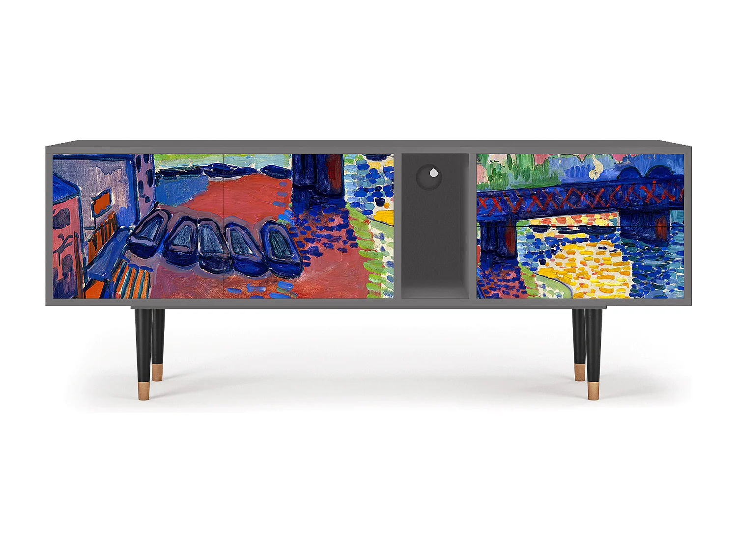 TV-meubel - 170х69х48 cm - T1 - Charing Cross Bridge, Grijs