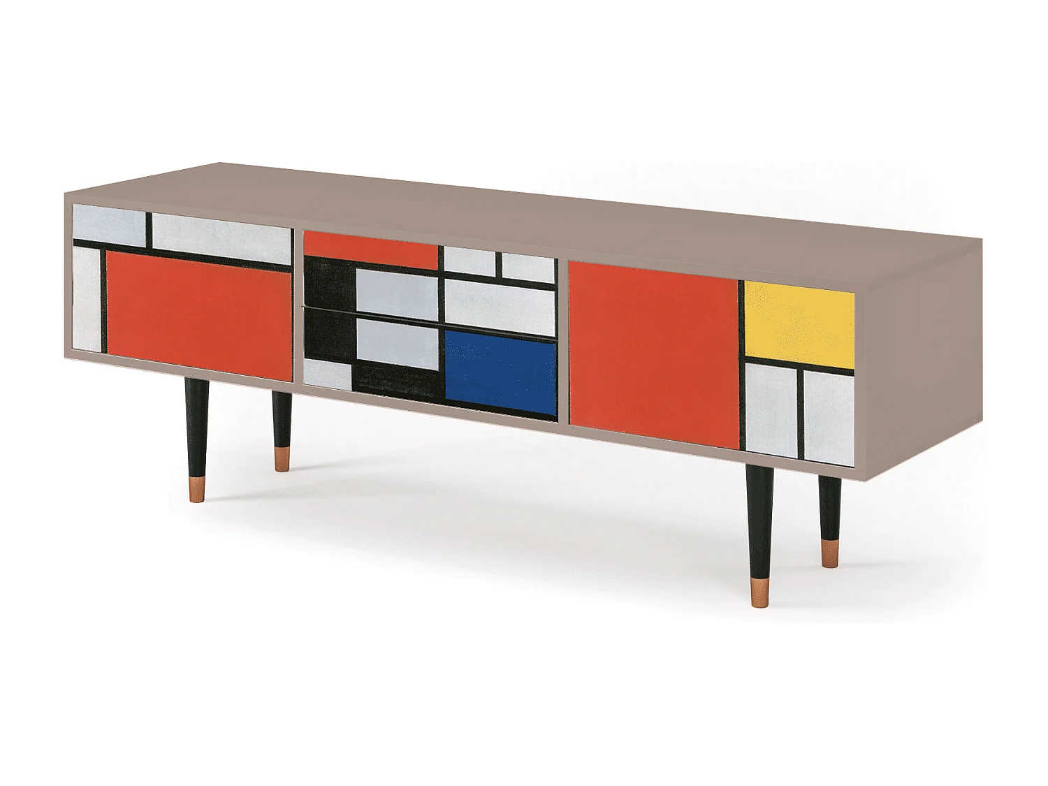 Meuble TV - 170х59х48 cm - T4 - Composition, Latte