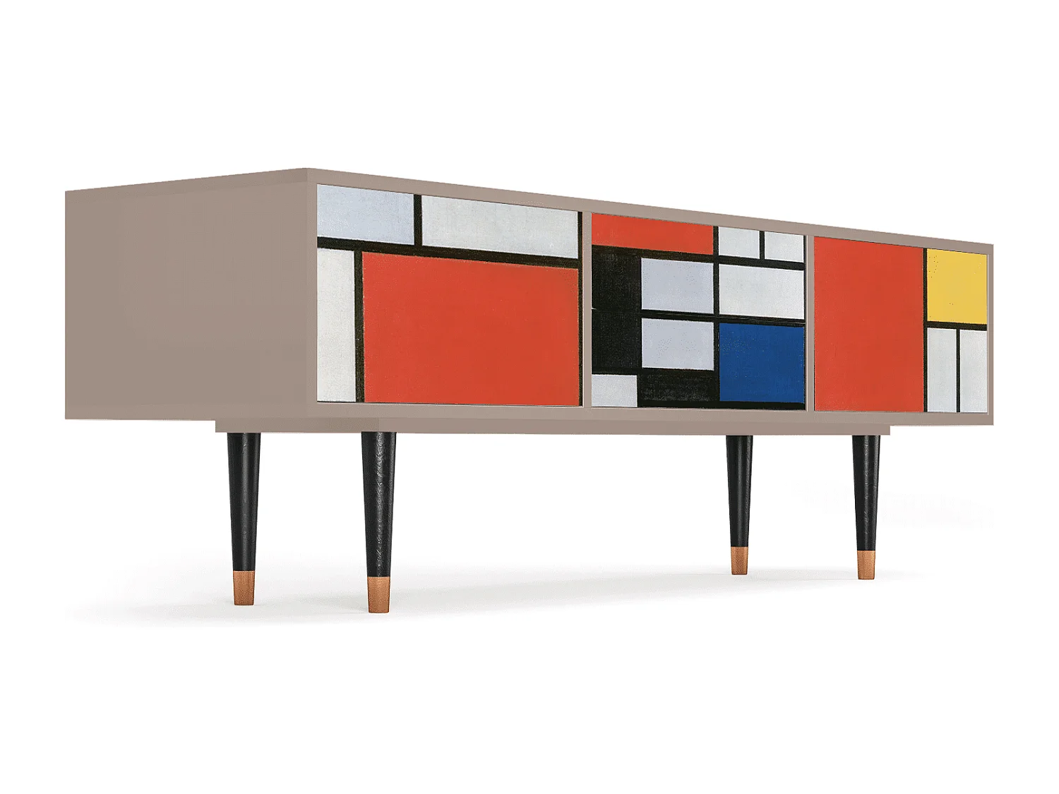 Meuble TV - 170х59х48 cm - T4 - Composition, Latte