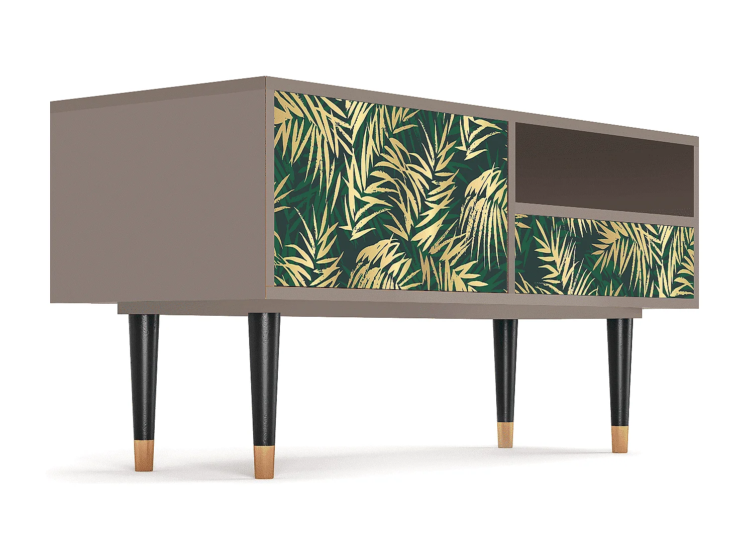 TV-meubel - 115х59х48 cm - T3 - Sunny Palm Tree, Latte