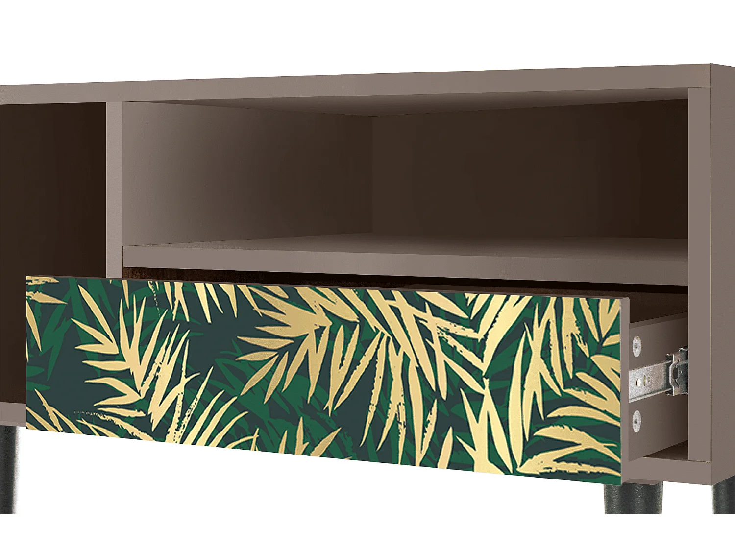 TV-meubel - 115х59х48 cm - T3 - Sunny Palm Tree, Latte