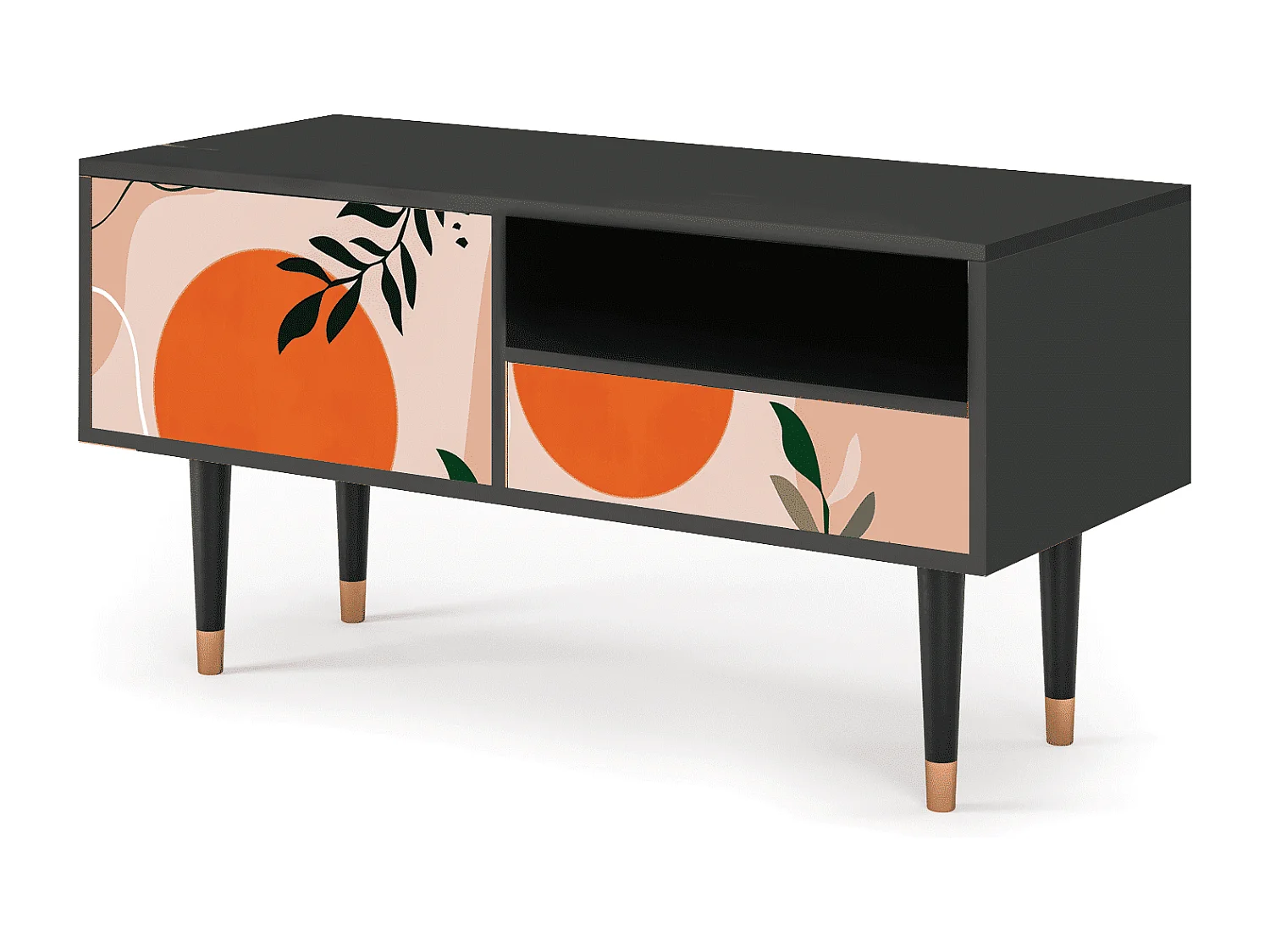 Mueble de TV - 115х59х48 cm - T3 - Artwork, Antracita