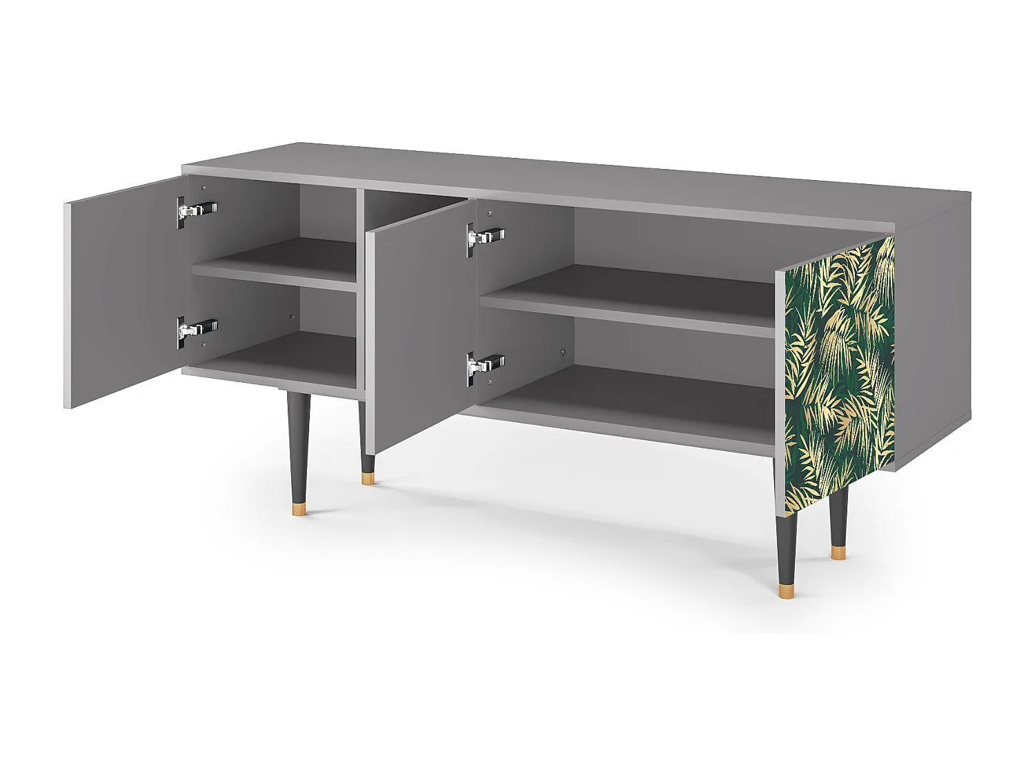 TV-Möbel - 150х69х41 cm - T5 - Sunny Palm Tree, Grau