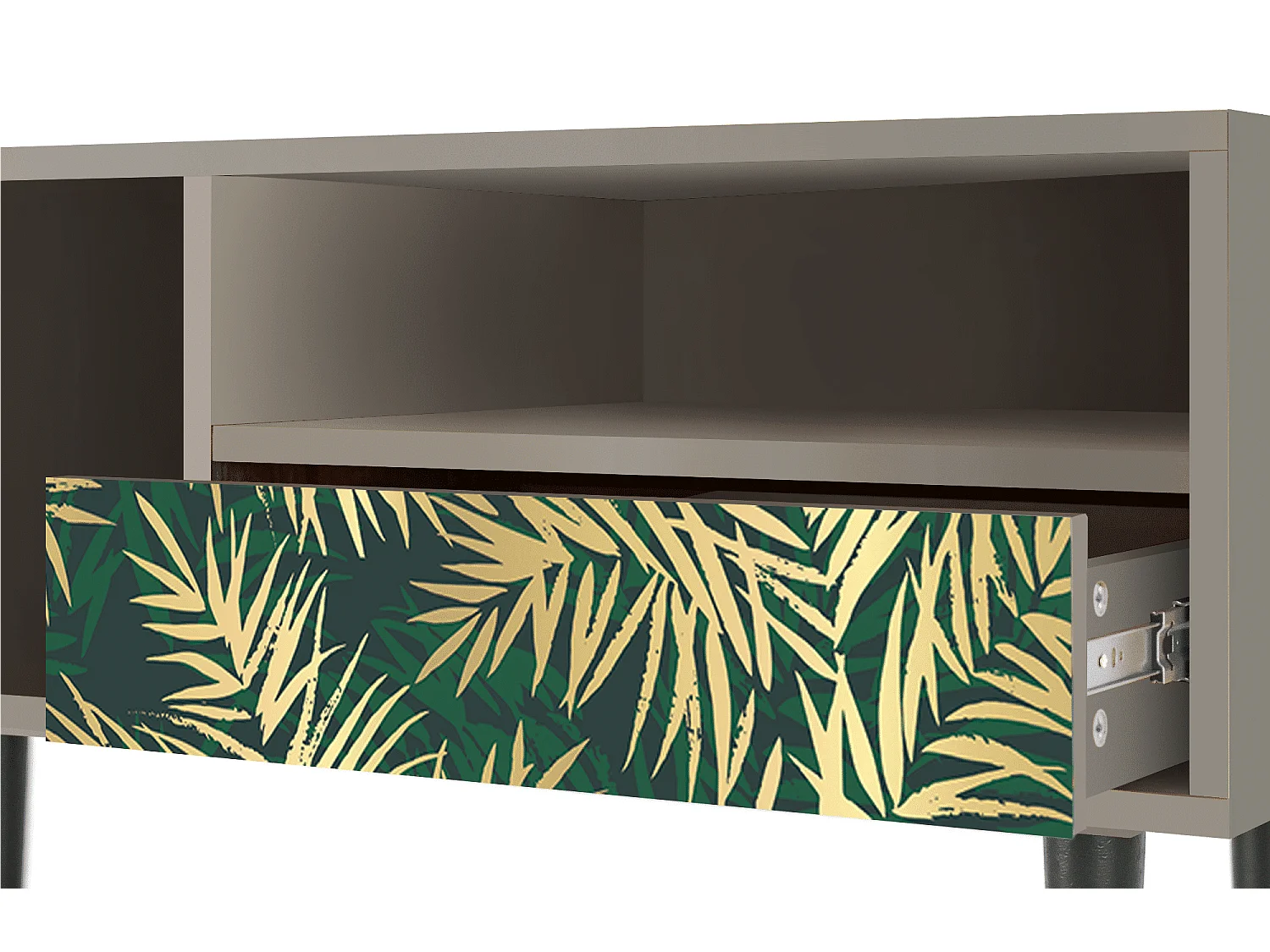 Meuble TV - 115х59х48 cm - T3 - Sunny Palm Tree, Sable