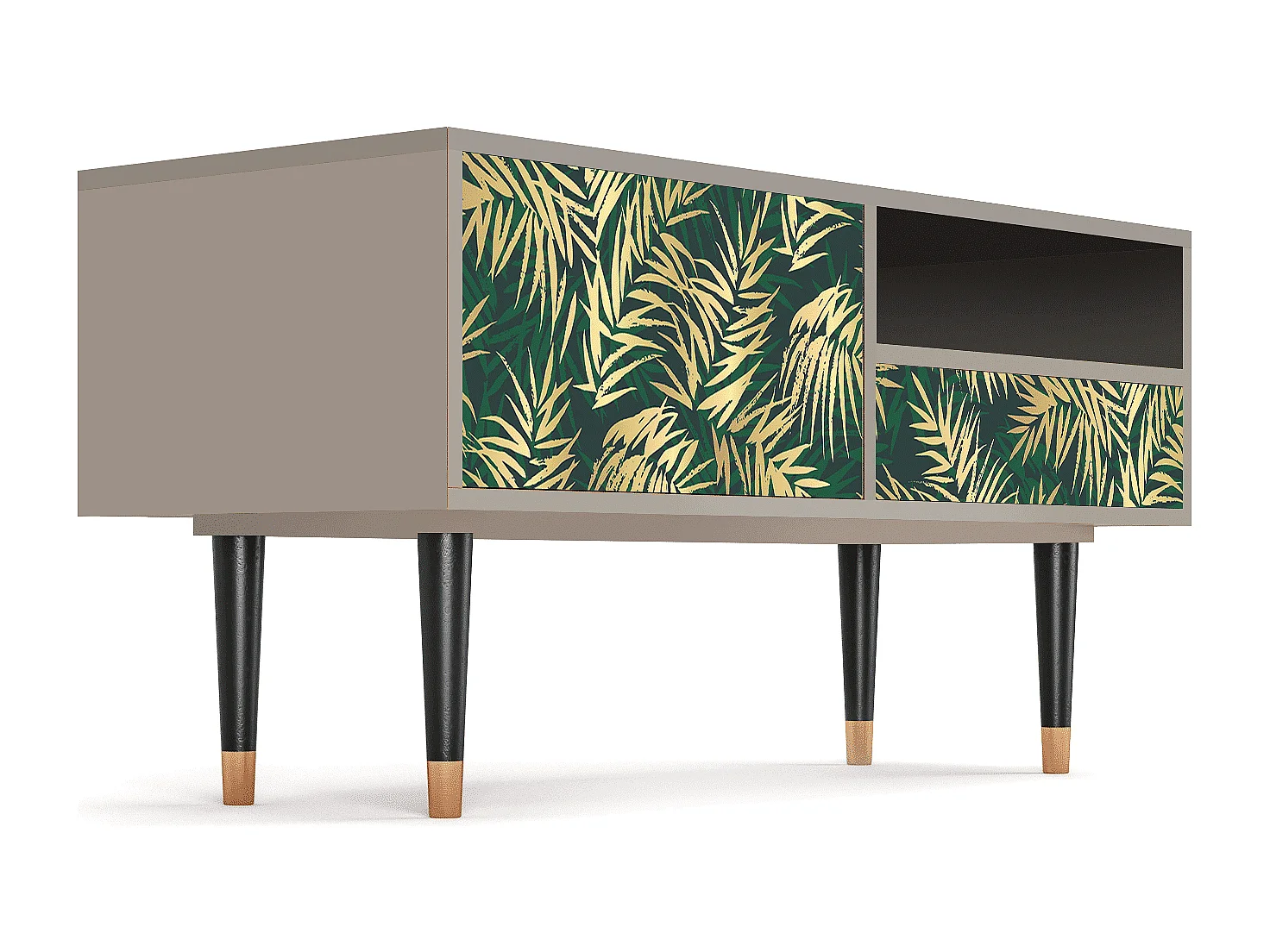 Meuble TV - 115х59х48 cm - T3 - Sunny Palm Tree, Sable