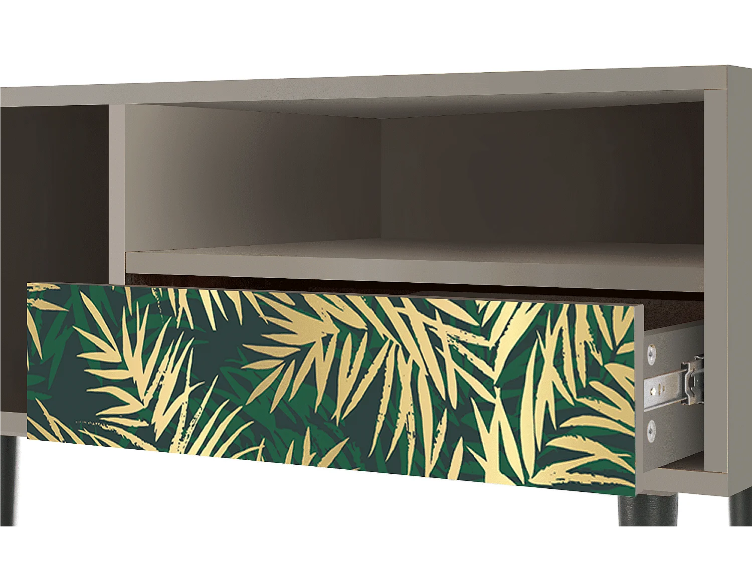 Mobile TV - 115х59х48 cm - T3 - Sunny Palm Tree, Sabbia