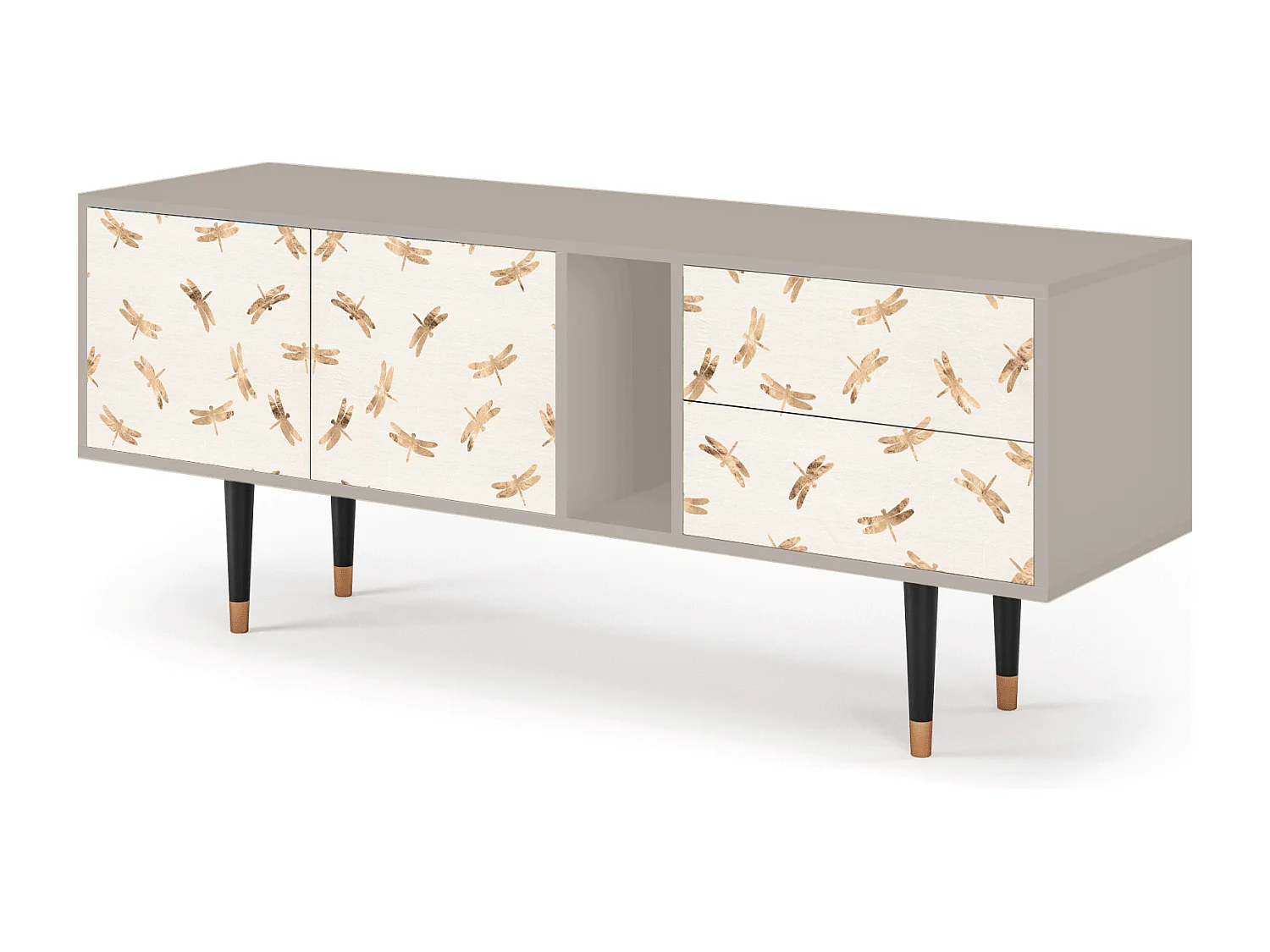 Meuble TV - 170х69х48 cm - T1 - Nude Dragonflies, Sable