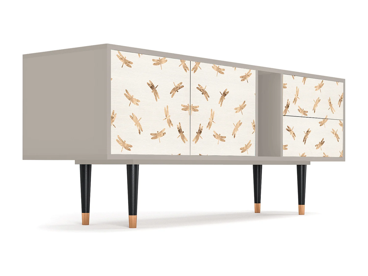 Meuble TV - 170х69х48 cm - T1 - Nude Dragonflies, Sable