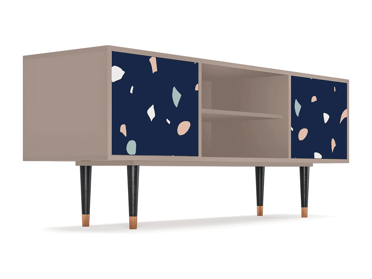 Mueble de TV - 170х69х48 cm - T2 - Space Satellites, Latte