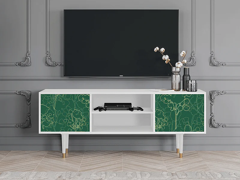 TV-meubel - 170х69х48 cm - T2 - Emerald Forest, Wit