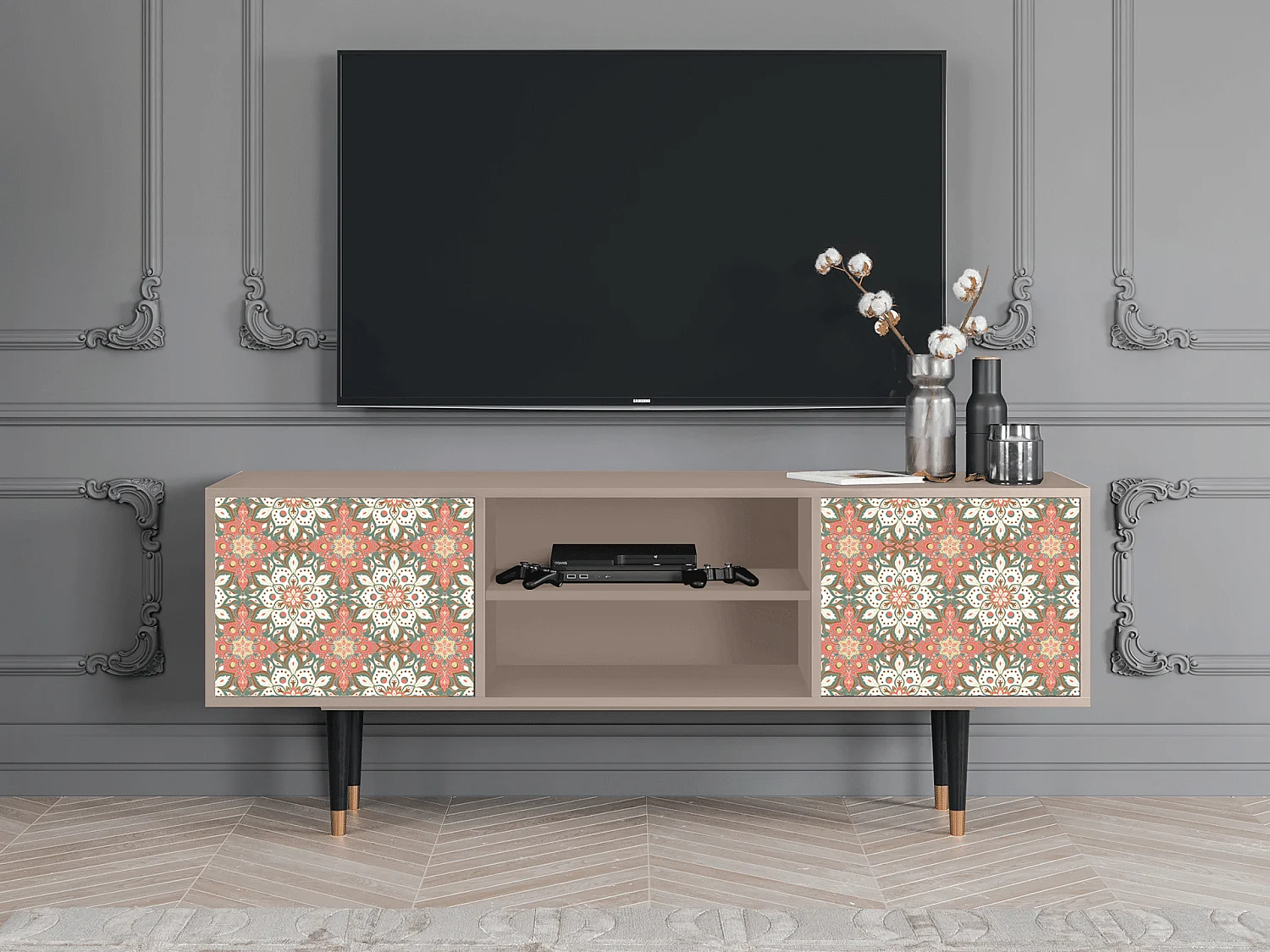 TV-Möbel - 170х69х48 cm - T2 - Peach Grove, Latte