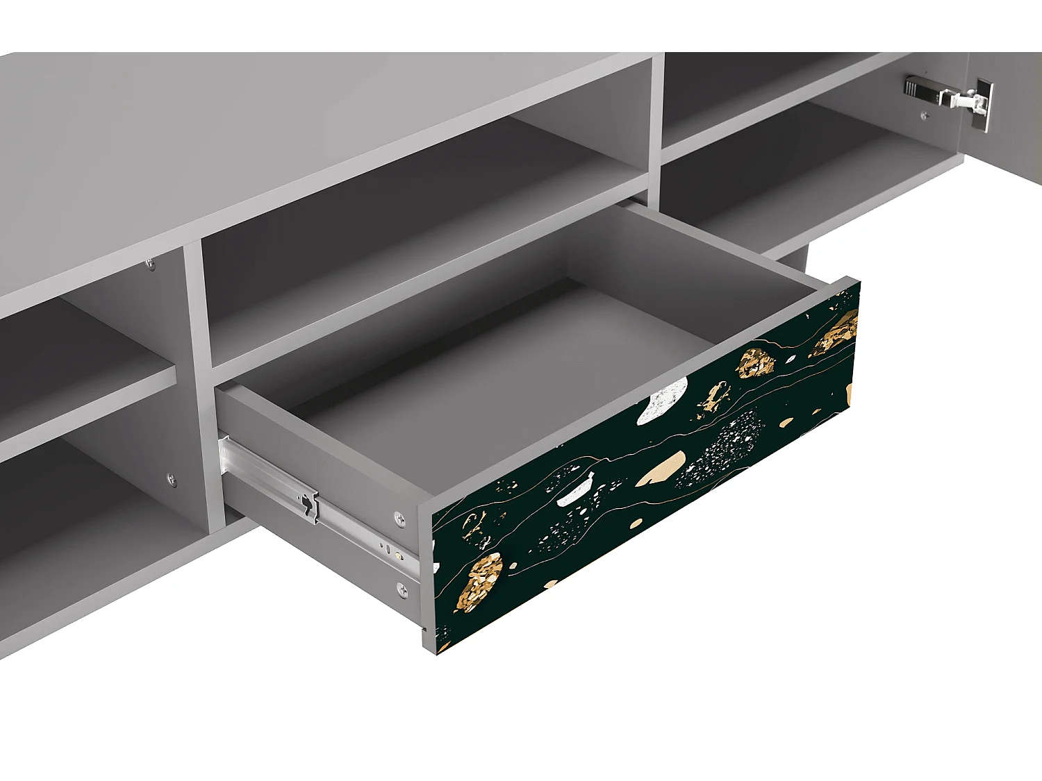 TV-Möbel - 170х59х41 cm - T6 - Space Rocks, Grau