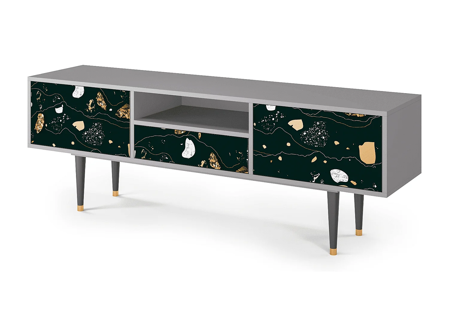 TV-Möbel - 170х59х41 cm - T6 - Space Rocks, Grau