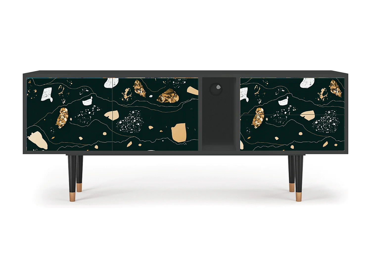 Meuble TV - 170х69х48 cm - T1 - Space Rocks, Anthracite