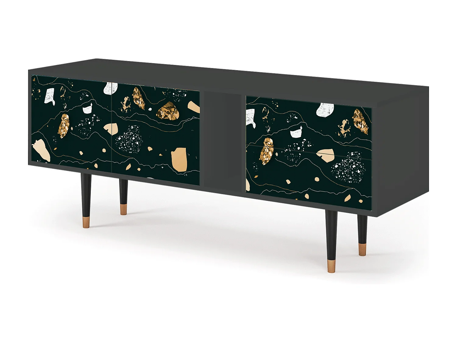 Meuble TV - 170х69х48 cm - T1 - Space Rocks, Anthracite